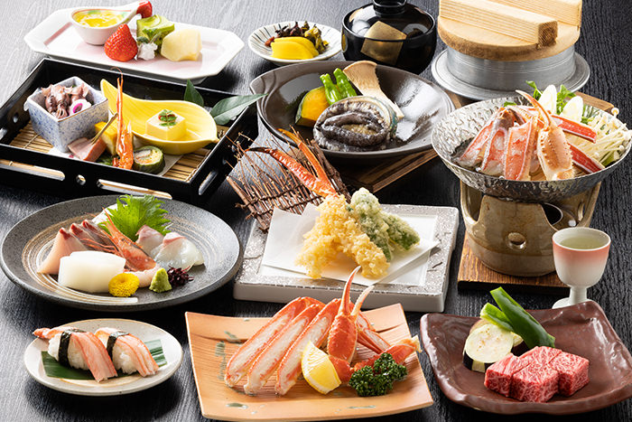 冬の会席　かに料理